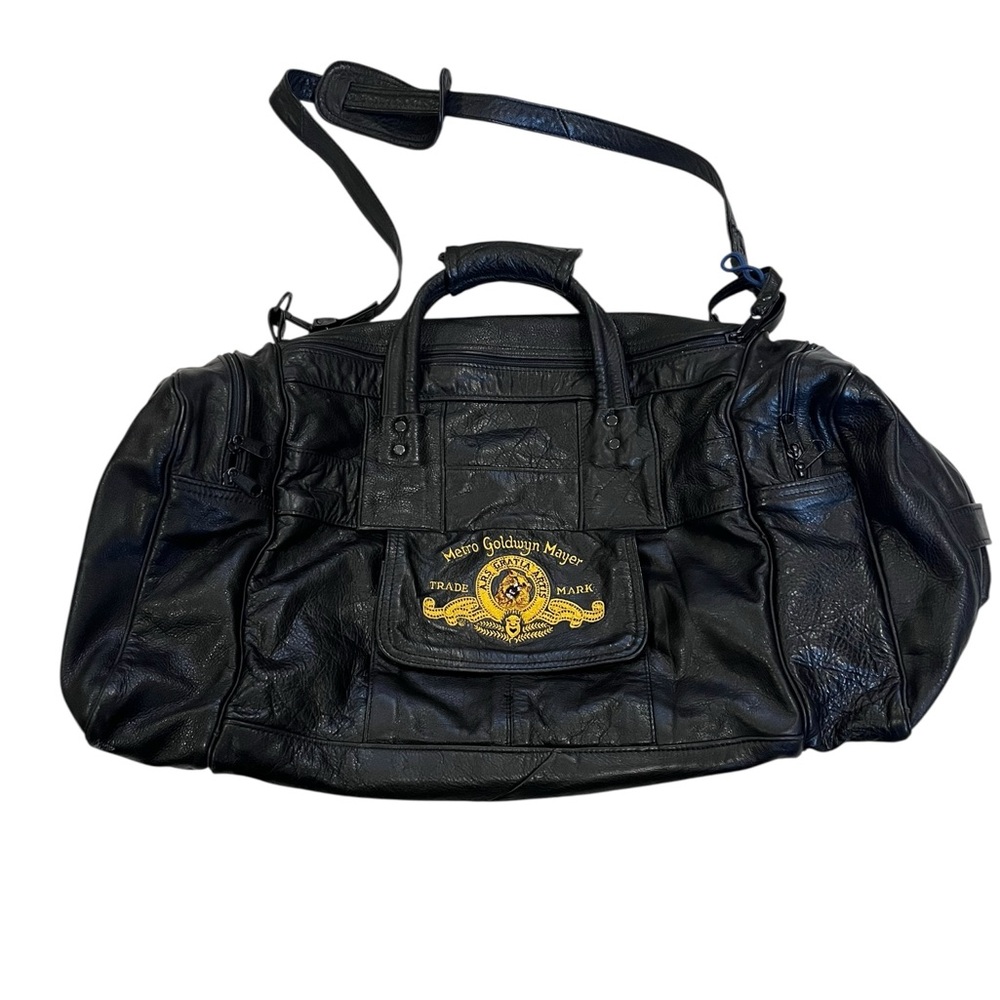 Vintage MGM Leather
Patchwork Duffel Bag Large
21' Black